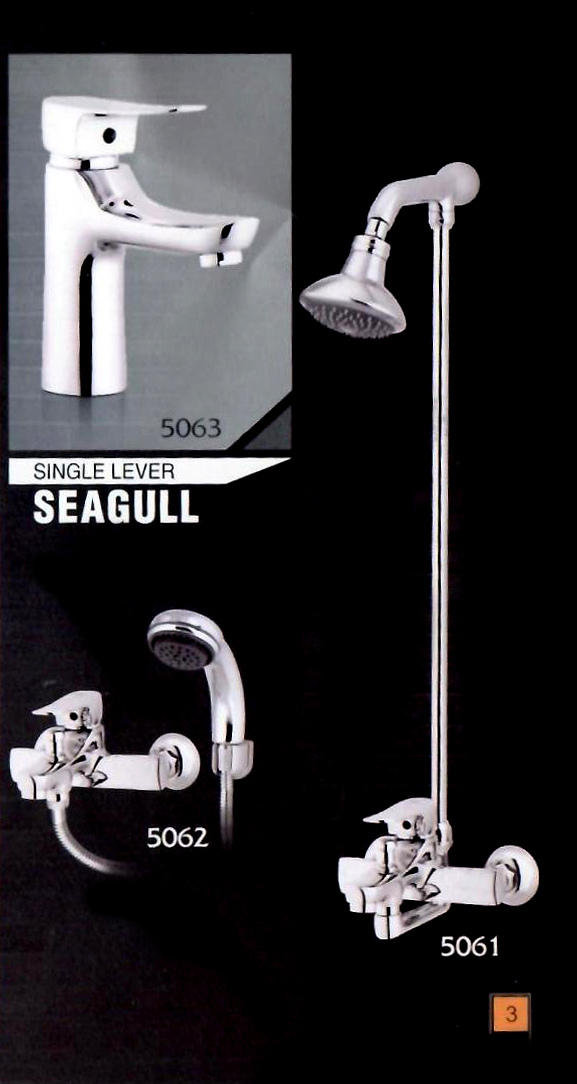Sonex Seagull 5061-5063 Bath Mixer Wall Mixer Wall Shower Basin Mixer Bath Set Bathstore.pk