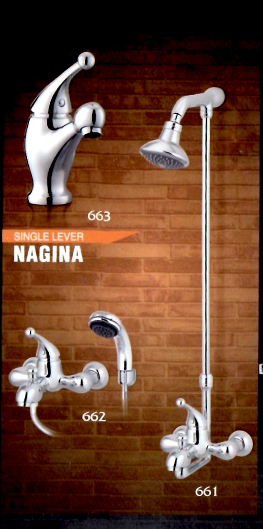 Sonex Nagina 661 663 Wall Mixer Wall Shower Bath Mixer Single Lever Basin mixer Complete set Bathstore.pk